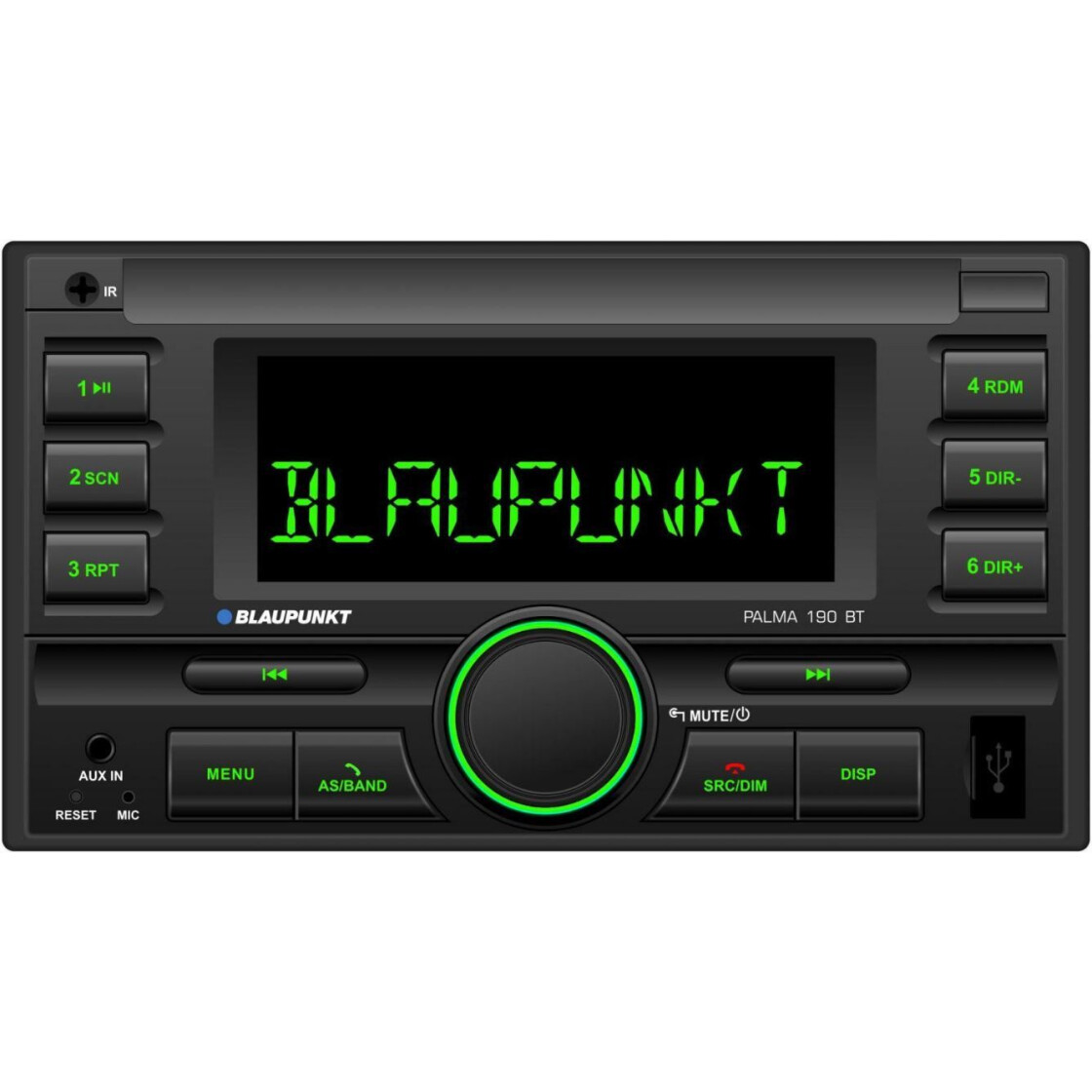 Blaupunkt Palma 190 BT Doppel-DIN MP3 Autoradio mit Bluetooth USB